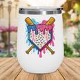 Baseball Boys Ice Cream Drip Baseball Wine Tumbler Baseball Boys Ice Cream Drip Baseball Wine Tumbler