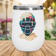 Baseball Catcher Mask Ice Cream Dripping Baseball Boy Youth Wine Tumbler