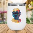 Baseball Catcher Mask Ice Cream Dripping Baseball Fan Boys Wine Tumbler Baseball Catcher Mask Ice Cream Dripping Baseball Fan Boys Wine Tumbler