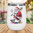 Baseball Christmas Santa Claus Batter Baseball Drip Wine Tumbler Baseball Christmas Santa Claus Batter Baseball Drip Wine Tumbler