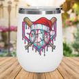 Baseball Christmas Santa Hat Baseball Christmas Drip Wine Tumbler Baseball Christmas Santa Hat Baseball Christmas Drip Wine Tumbler