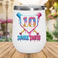 Baseball Drip 10th Birthday Boy Double Digits Ice Cream Drip Wine Tumbler Baseball Drip 10th Birthday Boy Double Digits Ice Cream Drip Wine Tumbler