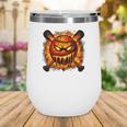 Baseball Drip Angry Lava Slime Ball Graphic Wine Tumbler