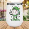 Baseball Drip For Boys Ice Cream Drip Baseball Player Wine Tumbler