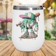 Baseball Drip For Boys Ice Cream Drip Baseball Wine Tumbler