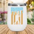 Baseball Drip Dripping Ice Cream Sport Player American Flag Wine Tumbler