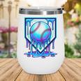 Baseball Drip Ice Cream Blue Glow Melt Ball Graphic Wine Tumbler Baseball Drip Ice Cream Blue Glow Melt Ball Graphic Wine Tumbler