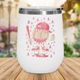 Baseball Drip Ice Cream Breast Cancer Awareness Boys & Girls Wine Tumbler