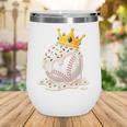 Baseball Drip Ice Cream Crown Melt Graphic Wine Tumbler