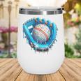 Baseball Drip Ice Cream Glove With Sprinkles Ball Boys Youth Wine Tumbler