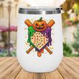 Baseball Drip Ice Cream Drip Halloween Baseball Lovers Wine Tumbler