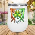 Baseball Drip Ice Cream St Patricks Day Shamrock Lucky Wine Tumbler Baseball Drip Ice Cream St Patricks Day Shamrock Lucky Wine Tumbler