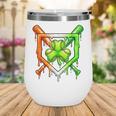Baseball Drip Ice Cream St Patricks Day Shamrock Wine Tumbler Baseball Drip Ice Cream St Patricks Day Shamrock Wine Tumbler