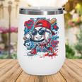 Baseball Drip Icecream Heart Valentine Day Boys Kids Red Wine Tumbler Baseball Drip Icecream Heart Valentine Day Boys Kids Red Wine Tumbler
