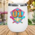 Baseball Drip Jersey Number 1 For Players & 1th Birthday Wine Tumbler Baseball Drip Jersey Number 1 For Players & 1th Birthday Wine Tumbler
