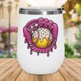 Baseball Drip Pink Glove Respect The Drip Youth Boys Girls Wine Tumbler Baseball Drip Pink Glove Respect The Drip Youth Boys Girls Wine Tumbler