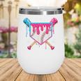 Baseball Drip Purple Glove Respect The Drip Youth Boys Girls Wine Tumbler