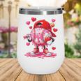 Baseball Drip Valentine Sports Vday Ice Cream Drip Heart Wine Tumbler
