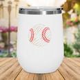Baseball Gigi Distressed Vintage Grandma Game Day Wine Tumbler Baseball Gigi Distressed Vintage Grandma Game Day Wine Tumbler