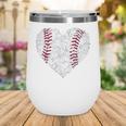 Baseball Heart Love Game Sports Fan Game Day Wine Tumbler Baseball Heart Love Game Sports Fan Game Day Wine Tumbler