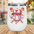 Baseball Heart Valentines Day Baseball Ice Cream Drip Boys Wine Tumbler Baseball Heart Valentines Day Baseball Ice Cream Drip Boys Wine Tumbler