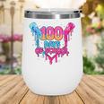 Baseball Ice Cream Drip 100 Days Of School Boys Girls 100th Wine Tumbler