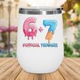 Baseball Ice Cream Drip 67 Official Teenager 13th Birthday Wine Tumbler Baseball Ice Cream Drip 67 Official Teenager 13th Birthday Wine Tumbler