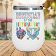 Baseball Ice Cream Drip Bonus Dad Of The Birthday Boy Wine Tumbler Baseball Ice Cream Drip Bonus Dad Of The Birthday Boy Wine Tumbler