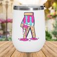 Baseball Ice Cream Drip Boys Glove Sprinkles Baseball Lover Wine Tumbler