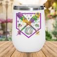 Baseball Ice Cream Drip Boys Mardi Gras Carnival Party Mask Wine Tumbler