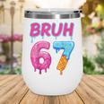 Baseball Ice Cream Drip Number 67 Player Or 67th Birthday Wine Tumbler
