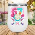 Baseball Ice Cream Drip Number 67 Six Seven Meme 67 Wine Tumbler Baseball Ice Cream Drip Number 67 Six Seven Meme 67 Wine Tumbler