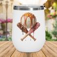 Baseball Ice Cream Drip Style Melting Ice Cream Youth Teen Wine Tumbler