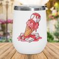 Baseball Ice Cream Drip Youth Strawberry Baseball Red Wine Tumbler Baseball Ice Cream Drip Youth Strawberry Baseball Red Wine Tumbler