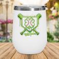 Baseball Icecream St Patrick's Day Lucky Charm Shamrock Drip Wine Tumbler Baseball Icecream St Patrick's Day Lucky Charm Shamrock Drip Wine Tumbler