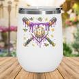 Baseball Mardi Gras Carnival Party Mask Ice Cream Drip Boys Wine Tumbler Baseball Mardi Gras Carnival Party Mask Ice Cream Drip Boys Wine Tumbler