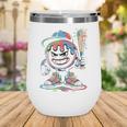 Baseball Mascot Attitude Graffiti Splash Bat Cap Wine Tumbler Baseball Mascot Attitude Graffiti Splash Bat Cap Wine Tumbler