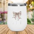 Baseball Nanny Baseball Coquette Bow Wine Tumbler Baseball Nanny Baseball Coquette Bow Wine Tumbler