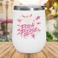 Baseball Phrase With Stars Wine Tumbler