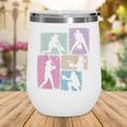 Baseball Player Collage Women Kids Coach Youth Girl Wine Tumbler Baseball Player Collage Women Kids Coach Youth Girl Wine Tumbler