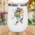 Baseball Player Mardi Gras Alligator Carnival Costume Beads Wine Tumbler Baseball Player Mardi Gras Alligator Carnival Costume Beads Wine Tumbler