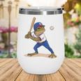 Baseball Puerto Rico Patriotic Flag Boricua Baseball Player Wine Tumbler Baseball Puerto Rico Patriotic Flag Boricua Baseball Player Wine Tumbler