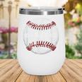 Baseball Red Stitches Sport Graphic 6432 Wine Tumbler Baseball Red Stitches Sport Graphic 6432 Wine Tumbler