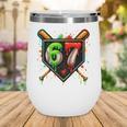 Baseball Six Seven 67 Meme Ice Cream Drip Xmas Women Men Wine Tumbler