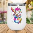 Baseball Snowman Drip Christmas Baseball Boys Men Kids Wine Tumbler