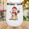 Baseball Snowman Merry Christmas Holiday Sports Xmas Pajamas Wine Tumbler Baseball Snowman Merry Christmas Holiday Sports Xmas Pajamas Wine Tumbler