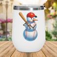 Baseball Snowman Merry Christmas Xmas Pajamas Men Women Kids Wine Tumbler Baseball Snowman Merry Christmas Xmas Pajamas Men Women Kids Wine Tumbler