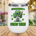 Baseball St Patrick's Day Irish Shamrock Trendy Wine Tumbler Baseball St Patrick's Day Irish Shamrock Trendy Wine Tumbler