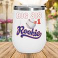 Big Sis Rookie Of Year 1st Birthday Baseball Theme Matching Wine Tumbler Big Sis Rookie Of Year 1st Birthday Baseball Theme Matching Wine Tumbler