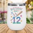 Birthday Boy 12th Birthday Baseball Wine Tumbler Birthday Boy 12th Birthday Baseball Wine Tumbler
